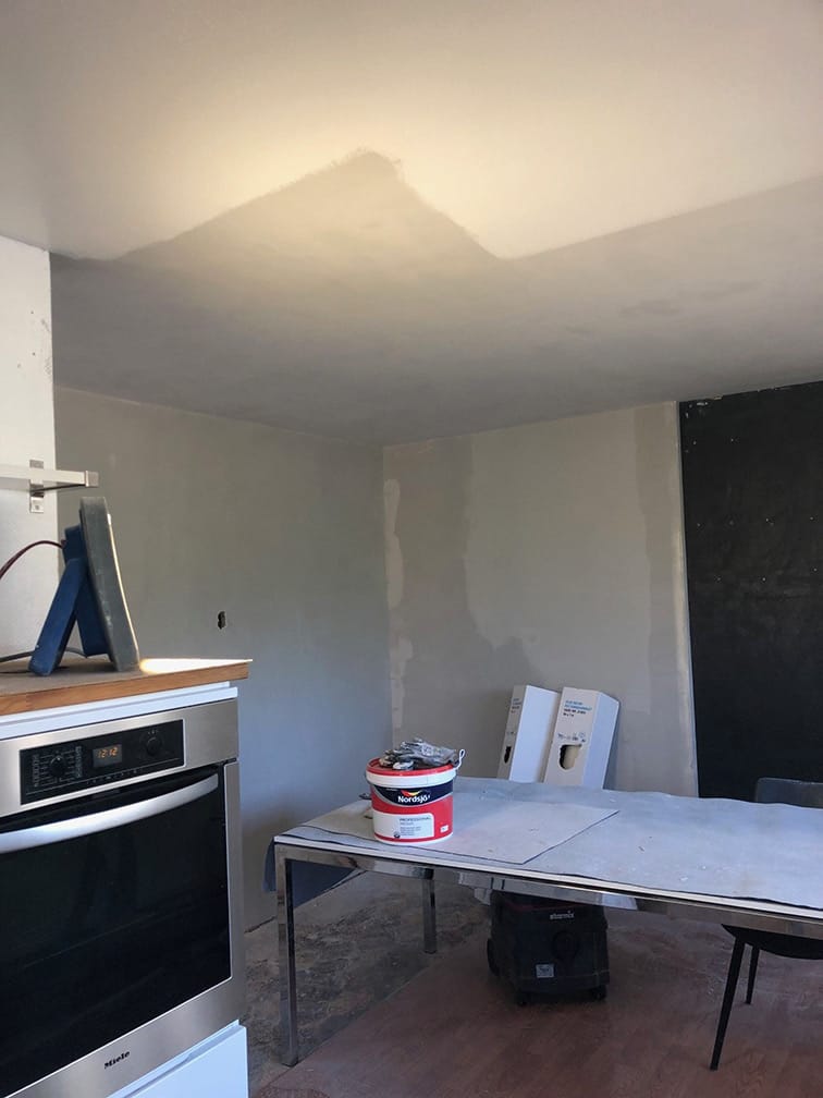 gips-loft-fuldspartlet-maling